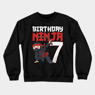 Ninja Birthday 7 Crewneck Sweatshirt